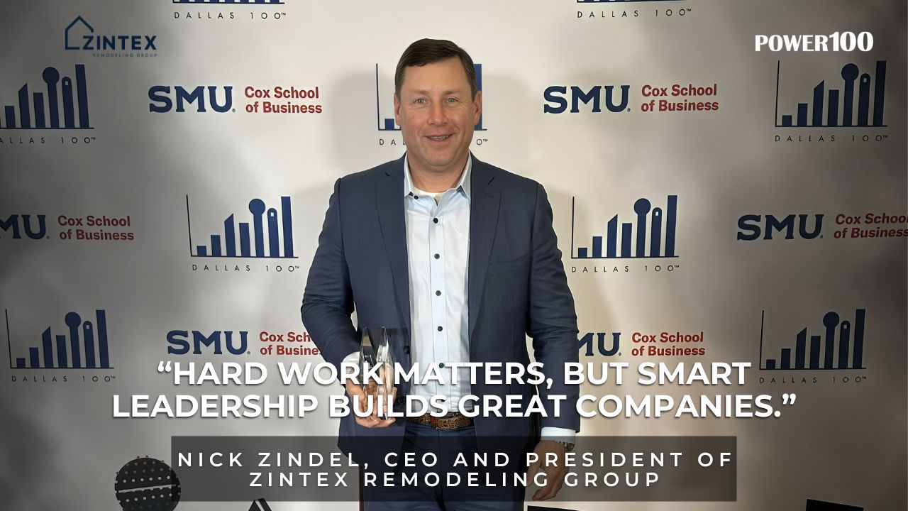 Power100 Spotlights Nick Zindel and ZINTEX Remodeling Group: How Failure, Humility, and Smarter Leadership Built One of Home Improvement’s Fastest-Rising Companies