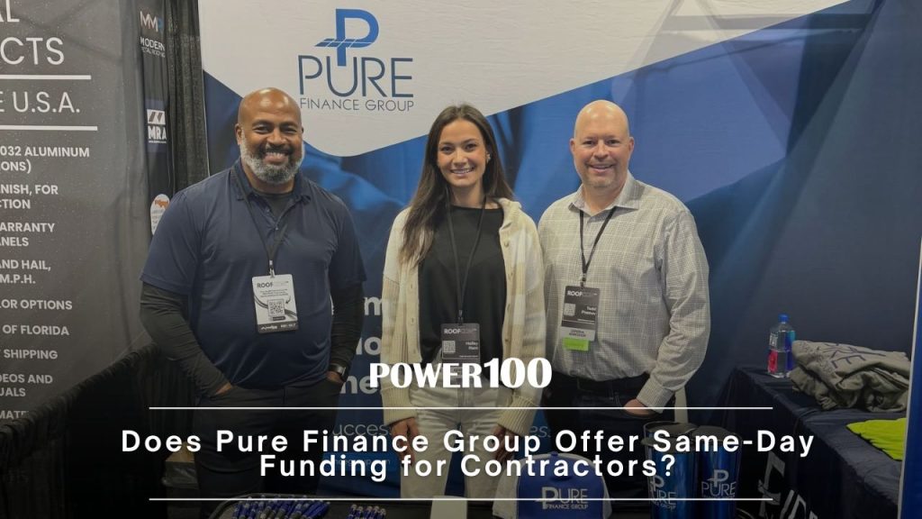 Does Pure Finance Group Offer Same-Day Funding for Contractors? Here’s Why It Stands Out as a Top Choice