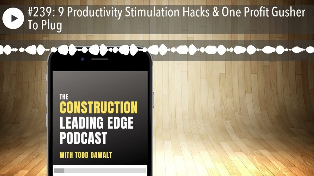 #239: 9 Productivity Stimulation Hacks & One Profit Gusher To Plug
